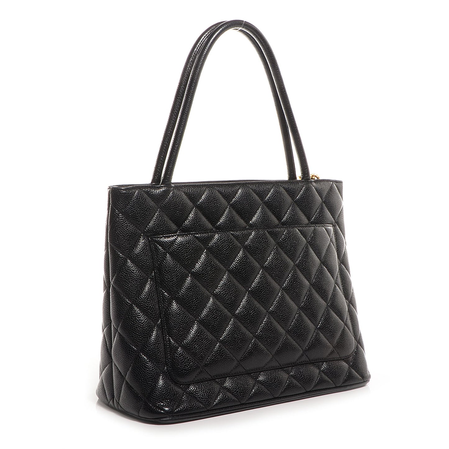 Caviar Medallion Tote Black