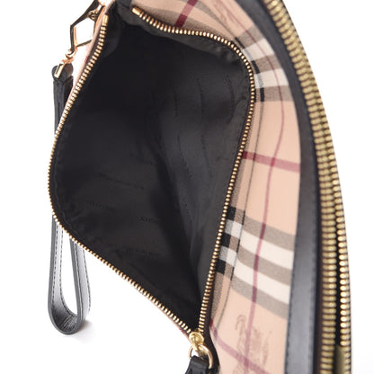 Burberry Haymarket Check Adeline Foldover Clutch Brown 6 of 7