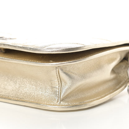 Prada Metallic Nappa Impunture Small Diagramme Crossbody Bag Gold 10 of 12