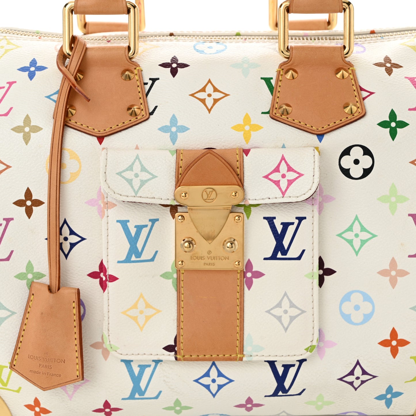 Monogram Multicolor Speedy 30 White