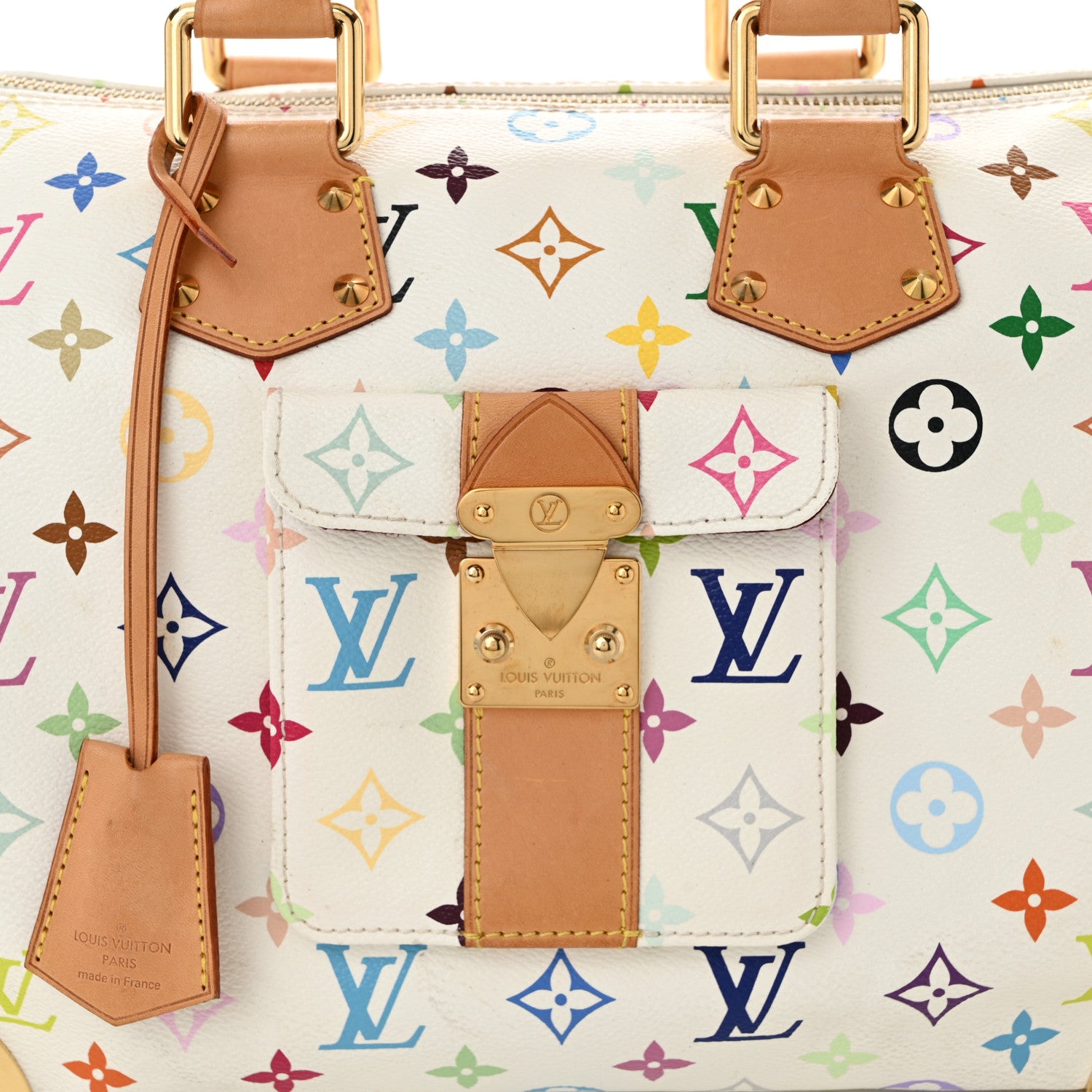 Louis Vuitton Monogram Multicolor Speedy 30 White 7 of 10