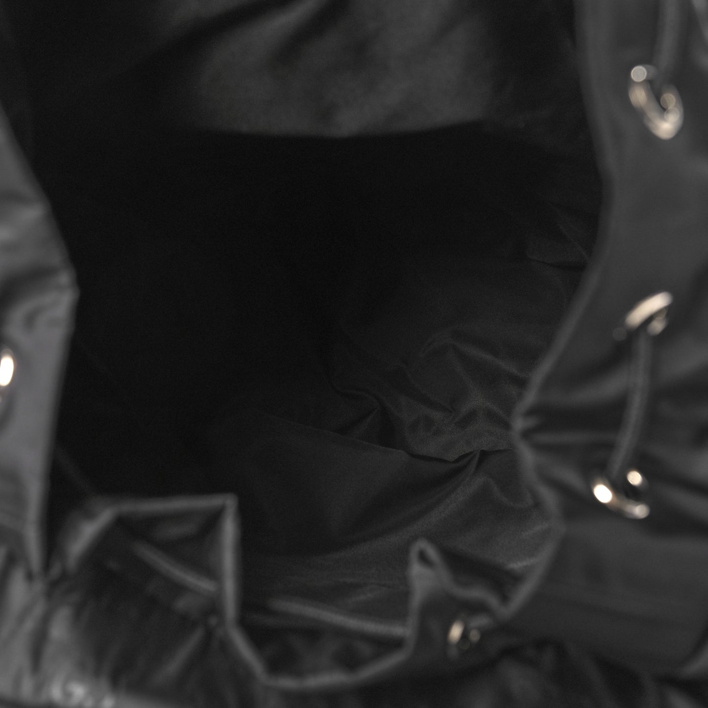 Nylon Monogram Medium Light Double Buckle Backpack Black