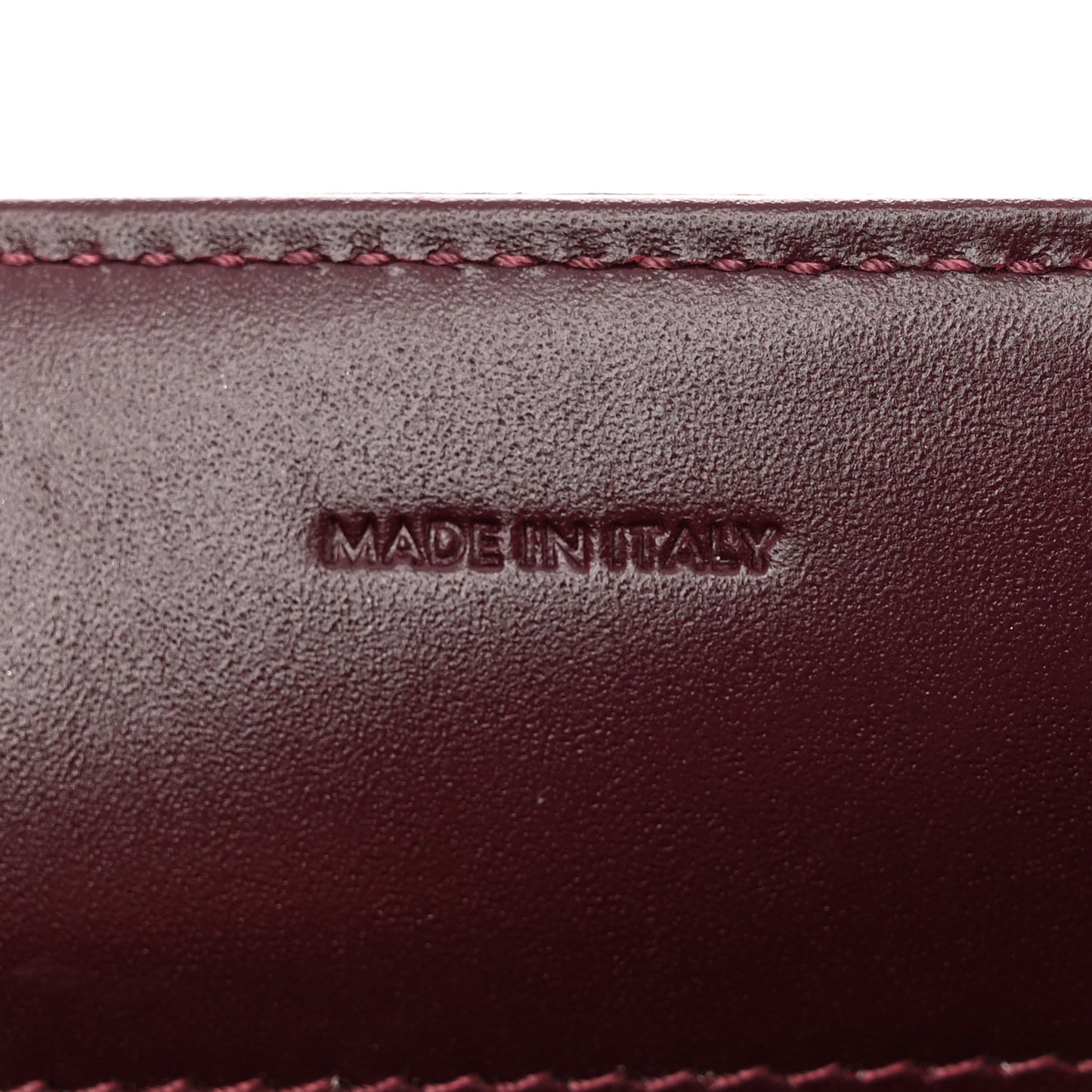 Satinated Calfskin Medium 16 Top Handle Bag Light Burgundy