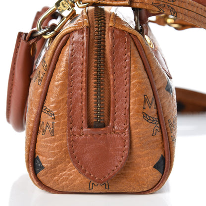 MCM Visetos Mini Boston Bag Cognac 16 of 16