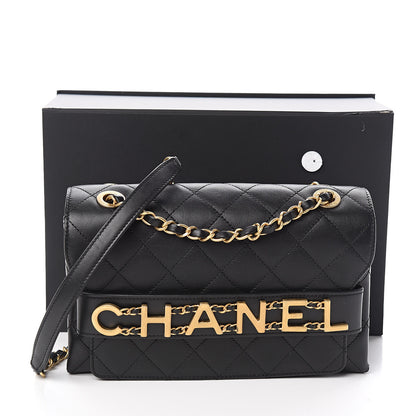 Chanel Calfskin Quilted Enchained Flap Black 15 of 15