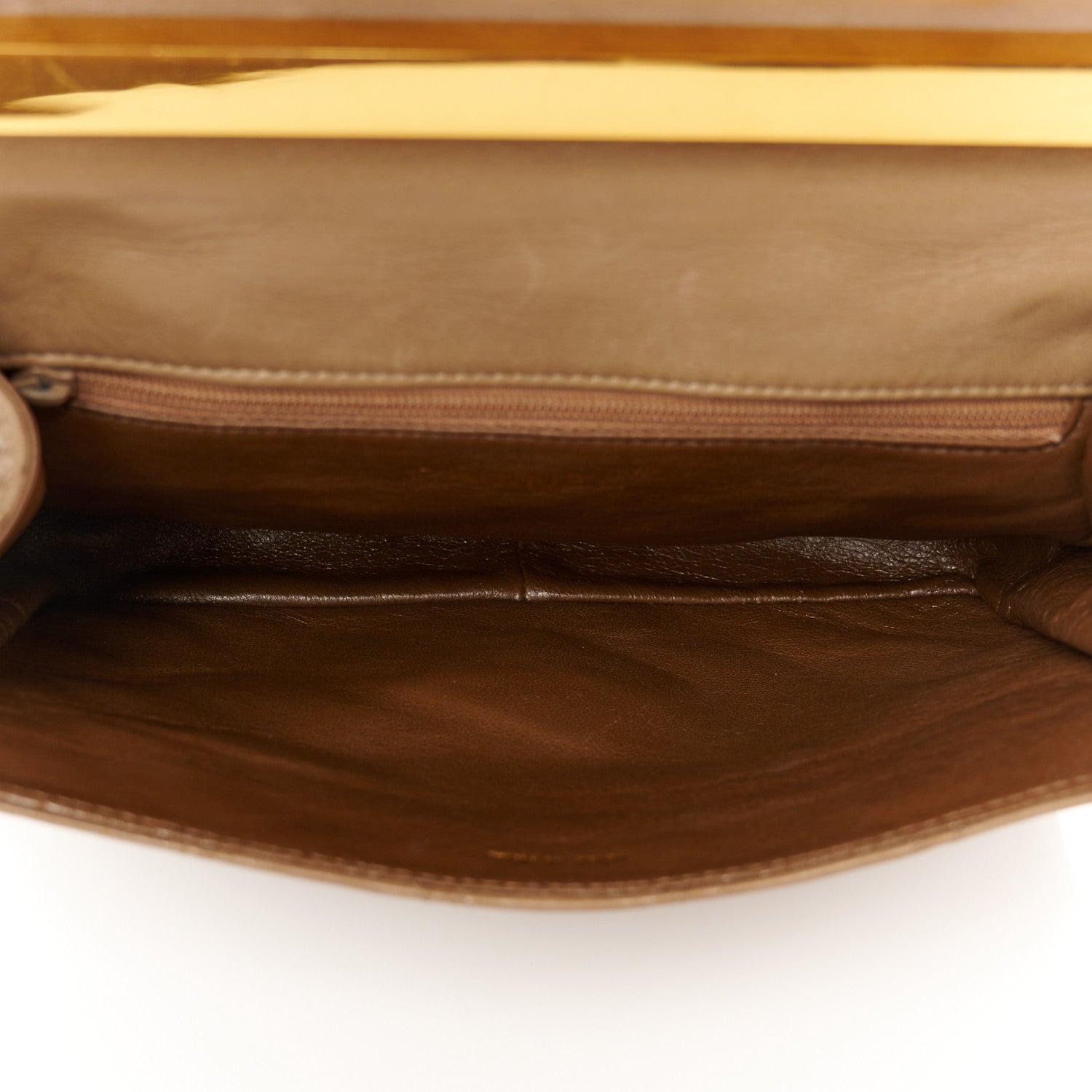 Chanel Lambskin Quilted Tassel Envelope Flap Brown 5 of 11