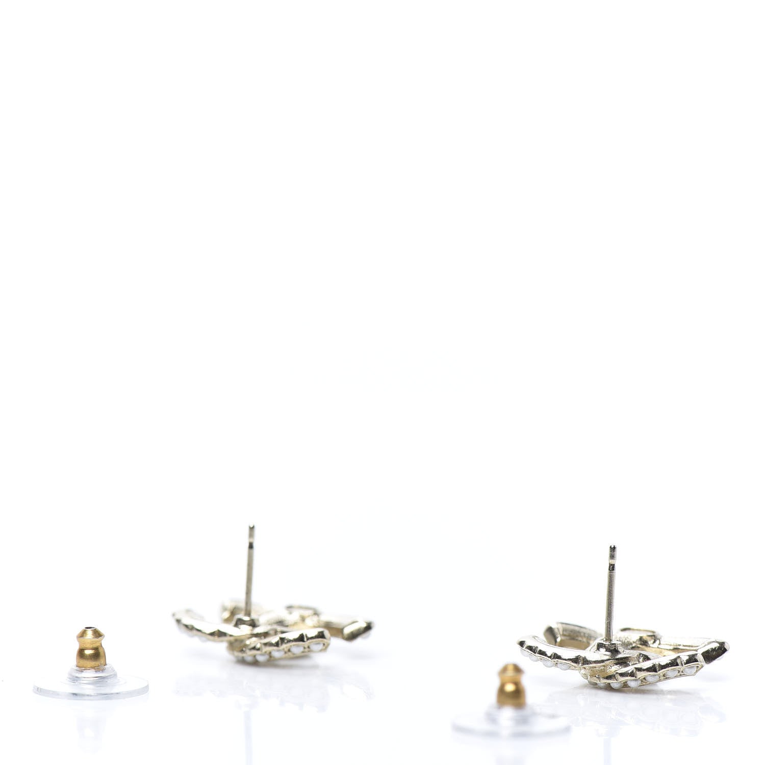 Chanel Pearl Queen of France CC Earrings Gold 3 of 5