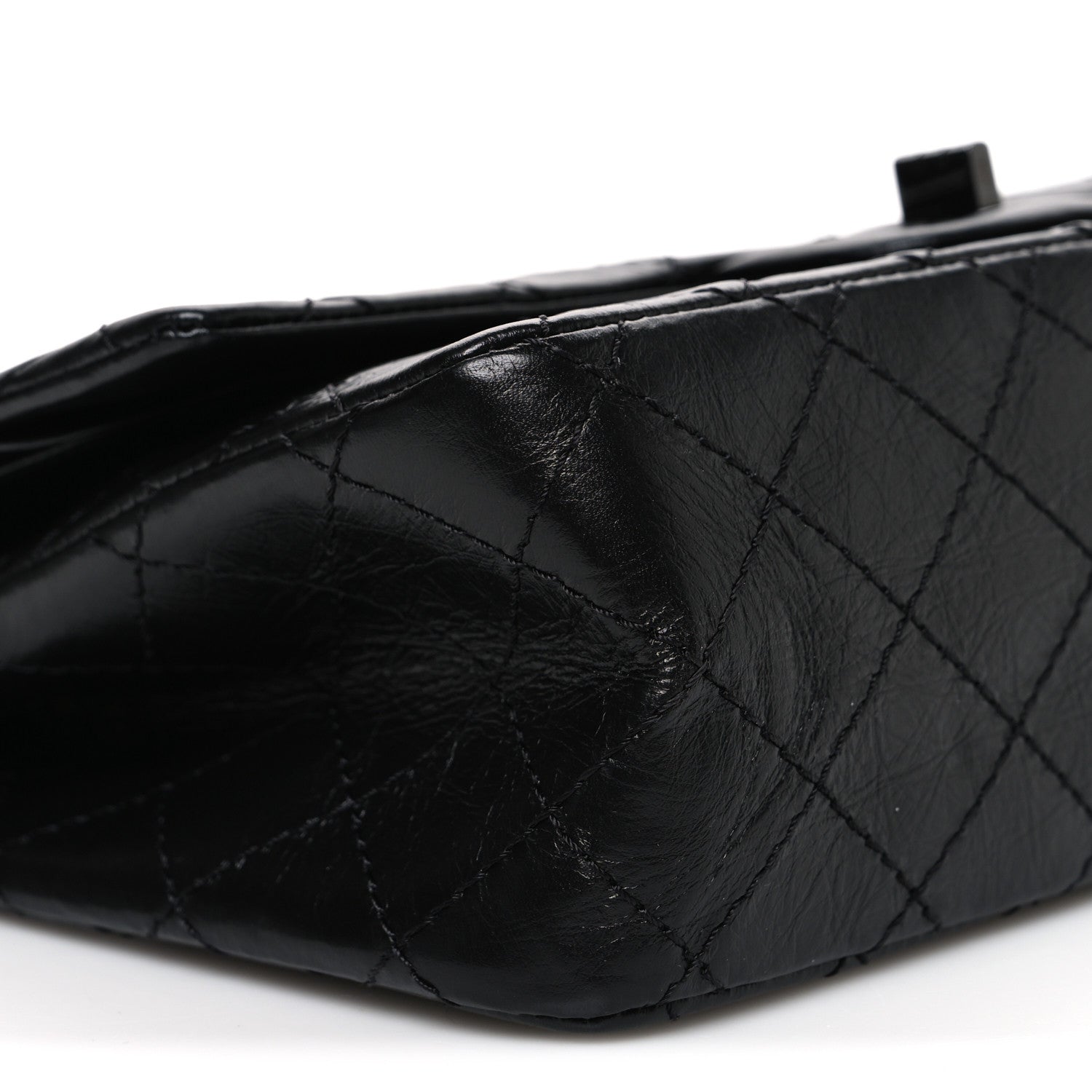 Chanel Aged Calfskin Quilted 2.55 Reissue 225 Flap So Black 8 of 9