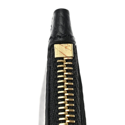 Celine Grained Calfskin Zipped Card Holder Black 9 of 11