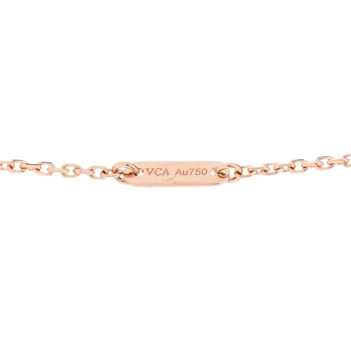18K Rose Gold Sweet Alhambra Pendant Necklace