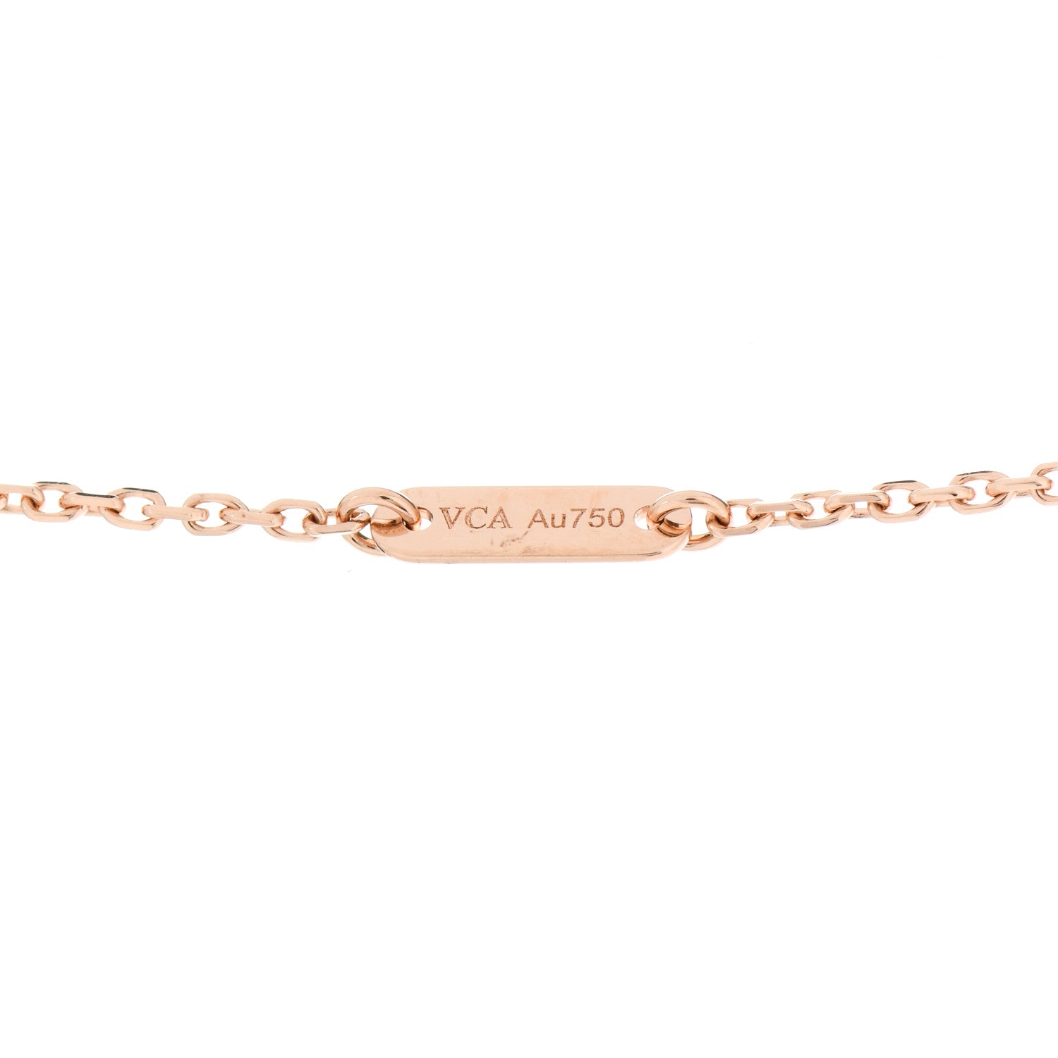 Van Cleef & Arpels 18K Rose Gold Sweet Alhambra Pendant Necklace 5 of 7