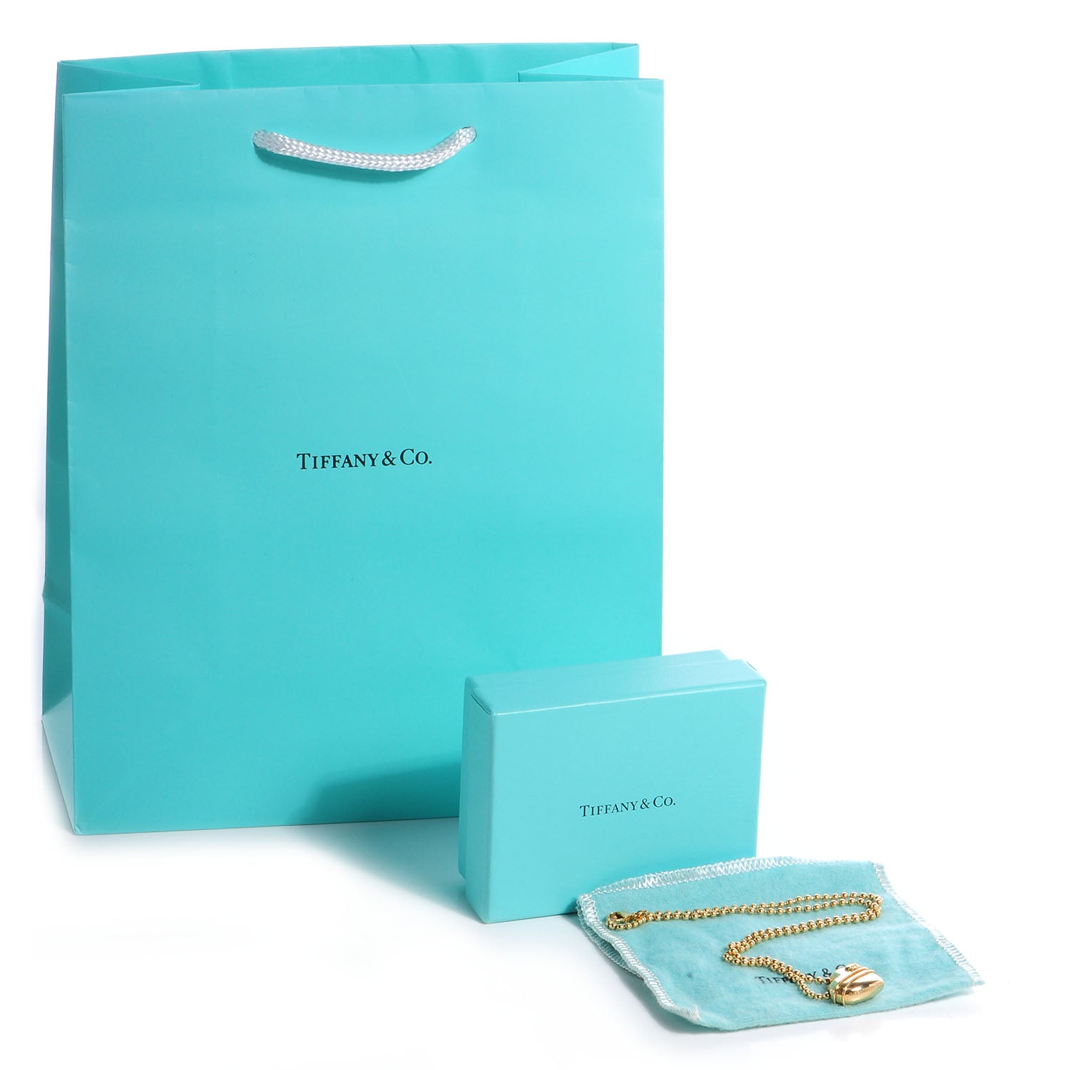 Tiffany 18K Yellow Gold Heart Arrow Necklace 5 of 5