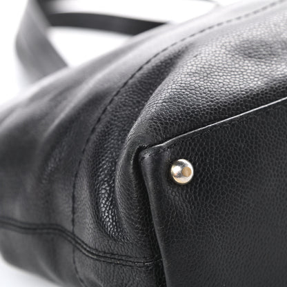 Chanel Caviar CC Tote Black 9 of 16