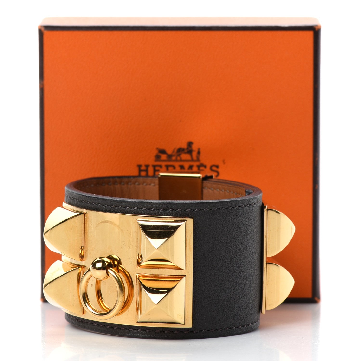 Hermes Swift Collier de Chien CDC Bracelet S Graphite 5 of 5