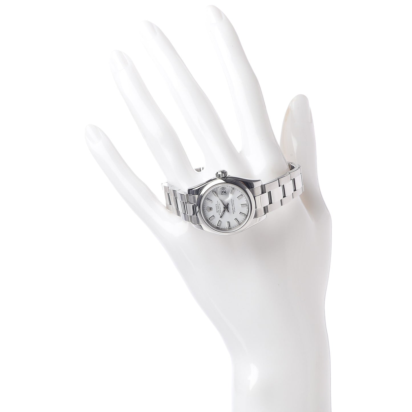 Stainless Steel 26mm Oyster Perpetual Datejust Watch White 179160