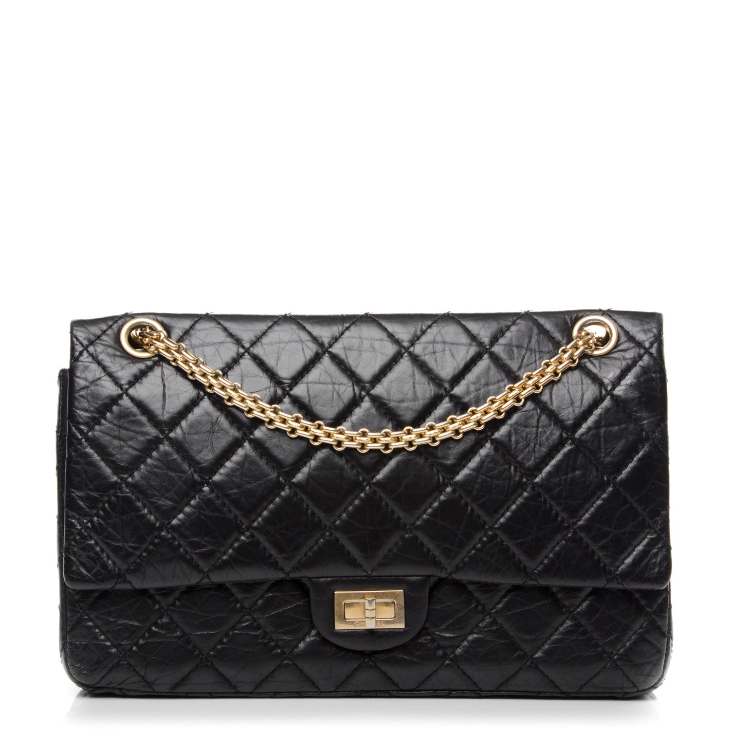 Chanel Aged Calfskin Quilted 2.55 Reissue 226 Flap Black 1 of 7