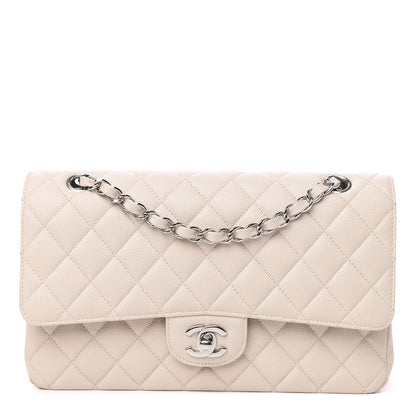 Chanel Caviar Quilted Medium Double Flap Light Beige 1 of 16