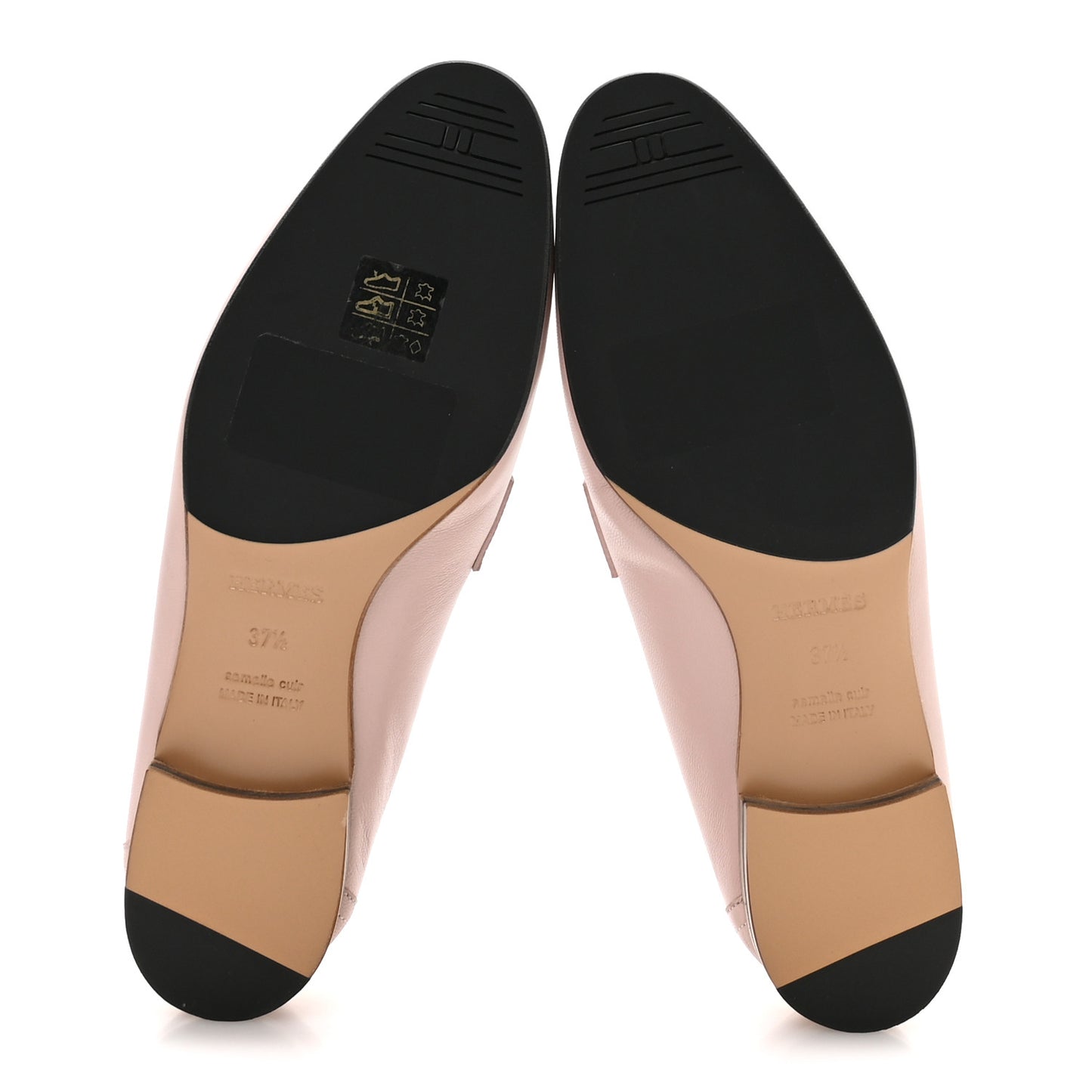 Goatskin Womens Royal Loafers 37.5 Rose Porcelain White