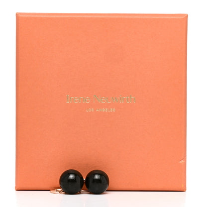 Irene Neuwirth 18K Rose Gold Labradorite Gumball Jeweled Huggie Earrings 5 of 5