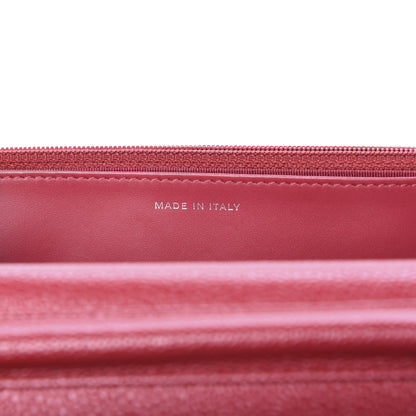 Chanel Iridescent Caviar Quilted Wallet On Chain WOC Red 6 of 11