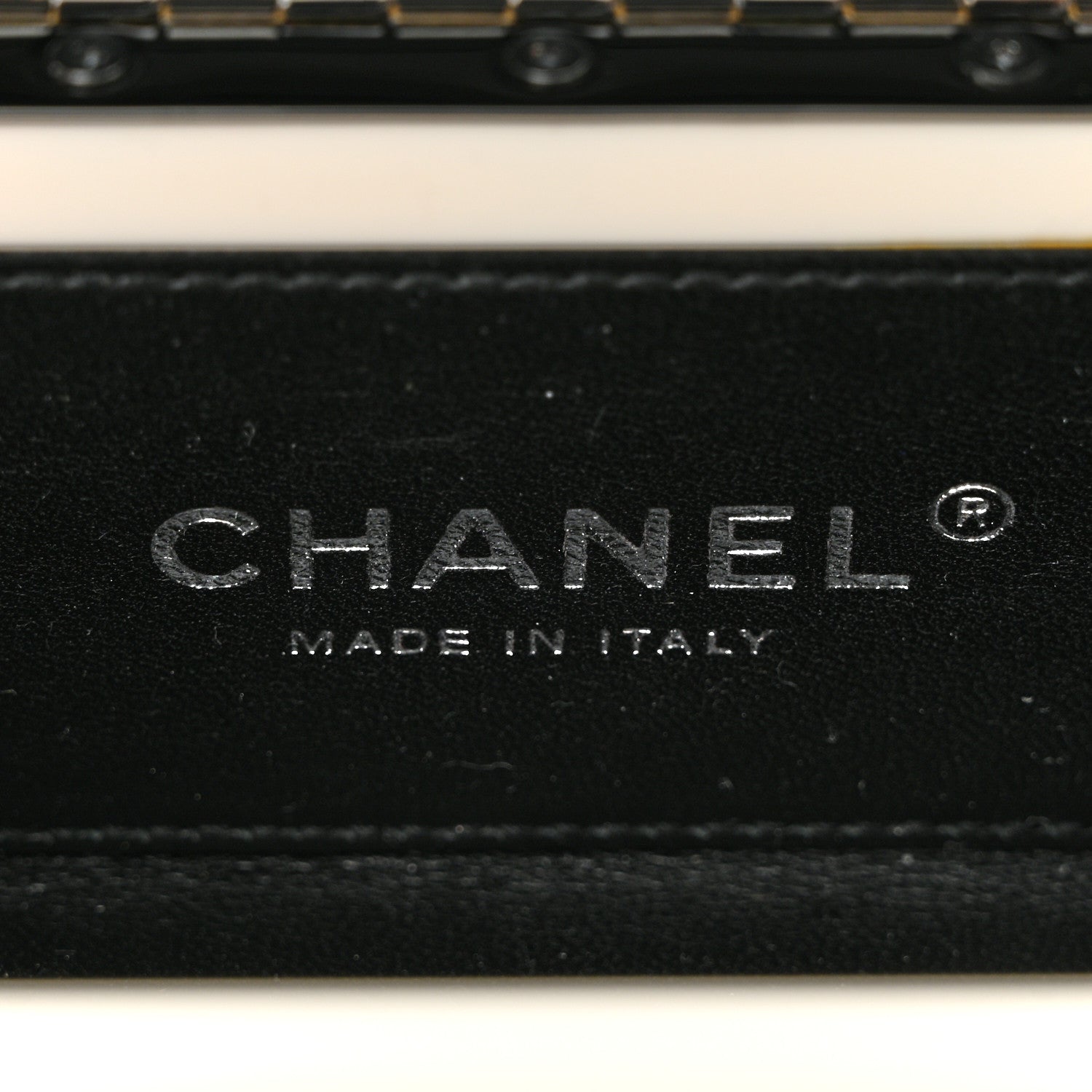 Chanel Plexiglass Plexi Coco Bag Black White 6 of 10