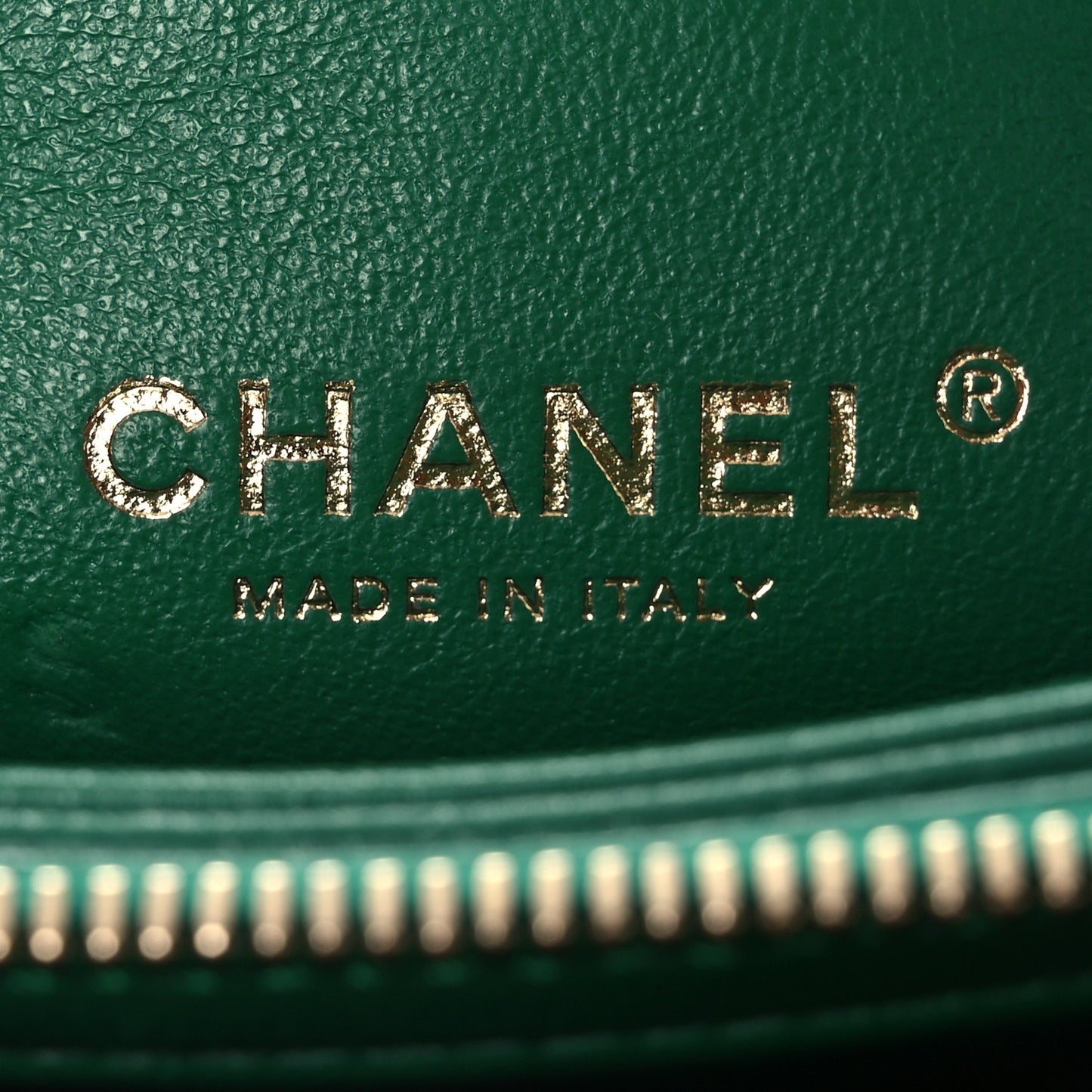 Lambskin Chevron Stitched Envelope Flap Bag Green