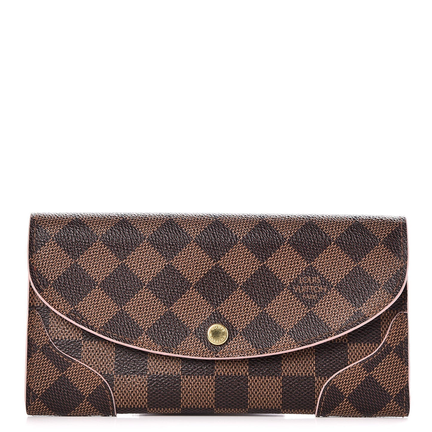 Damier Ebene Caissa Wallet Rose Ballerine