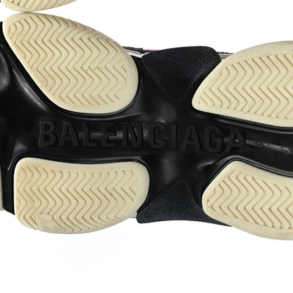 Balenciaga Fabric Mesh Womens Triple S Sneakers 40 Fluo Pink Grey White 6 of 8