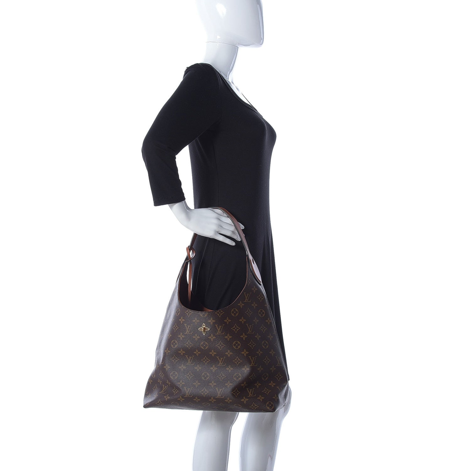 Louis Vuitton Monogram Flower Hobo Caramel 2 of 14