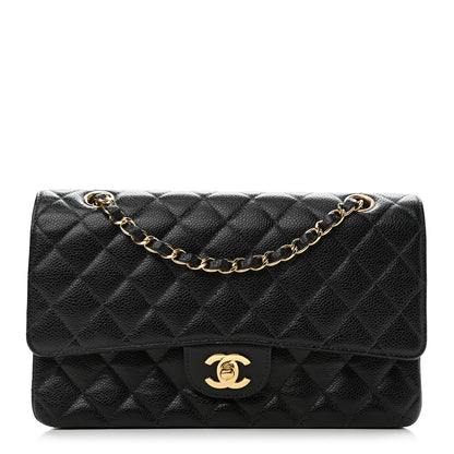 Chanel Caviar Quilted Medium Double Flap Black 1 of 15