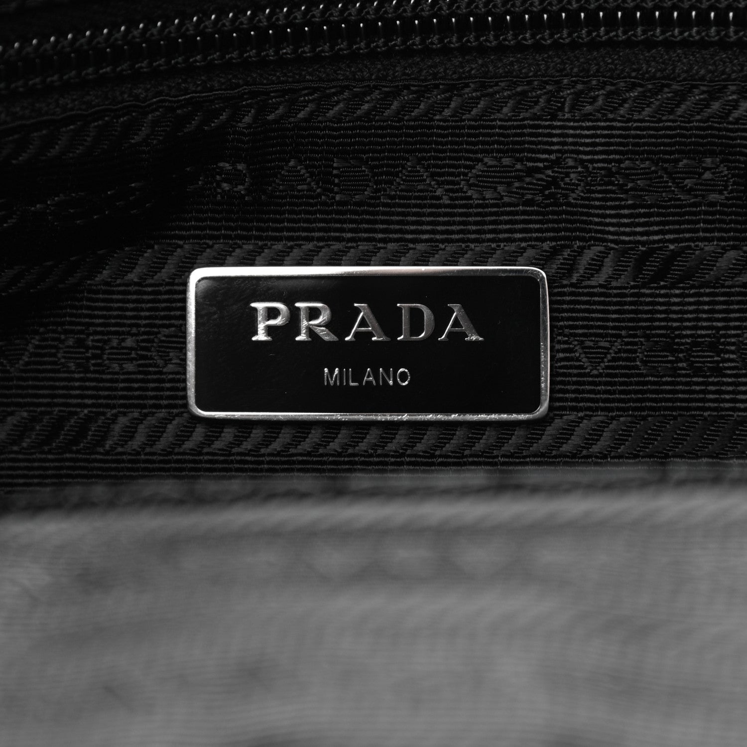 Prada Tessuto Nylon Vela Saffiano Tote Black 5 of 8