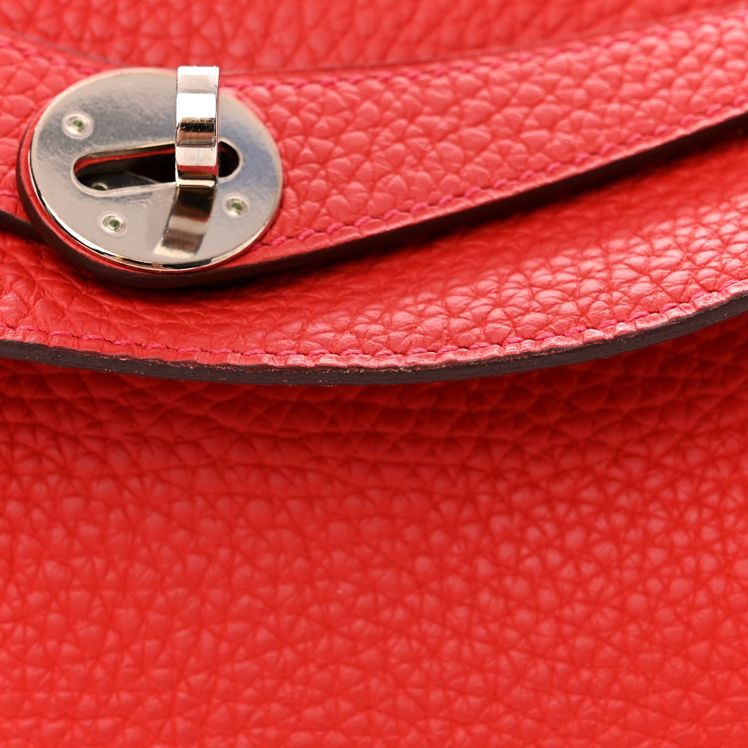 Hermes Taurillon Clemence Lindy 34 Rouge Tomate 11 of 13