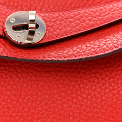 Hermes Taurillon Clemence Lindy 34 Rouge Tomate 11 of 13