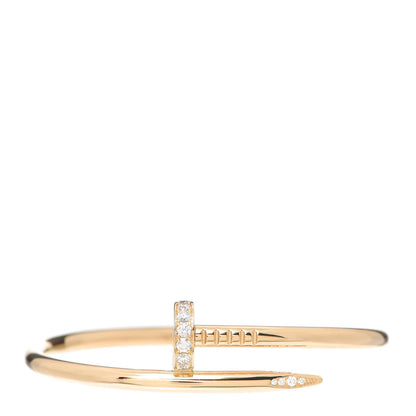 Cartier 18K Yellow Gold Diamond Juste Un Clou Bracelet 15 1 of 6