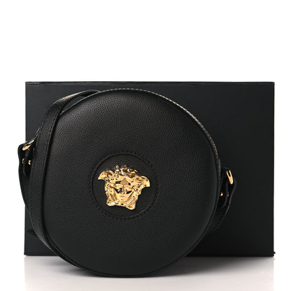 Versace Calfskin La Medusa Round Camera Bag Black 9 of 9