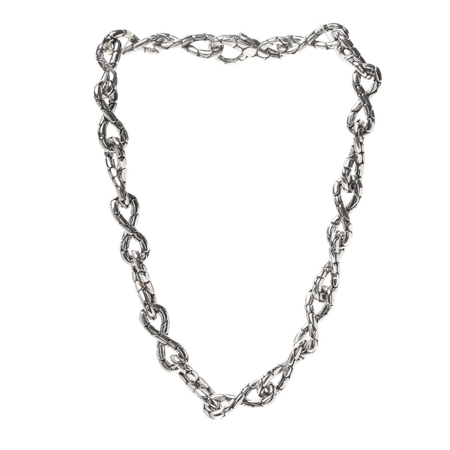 John Hardy Sterling Silver Kali Twist Link Necklace 3 of 6