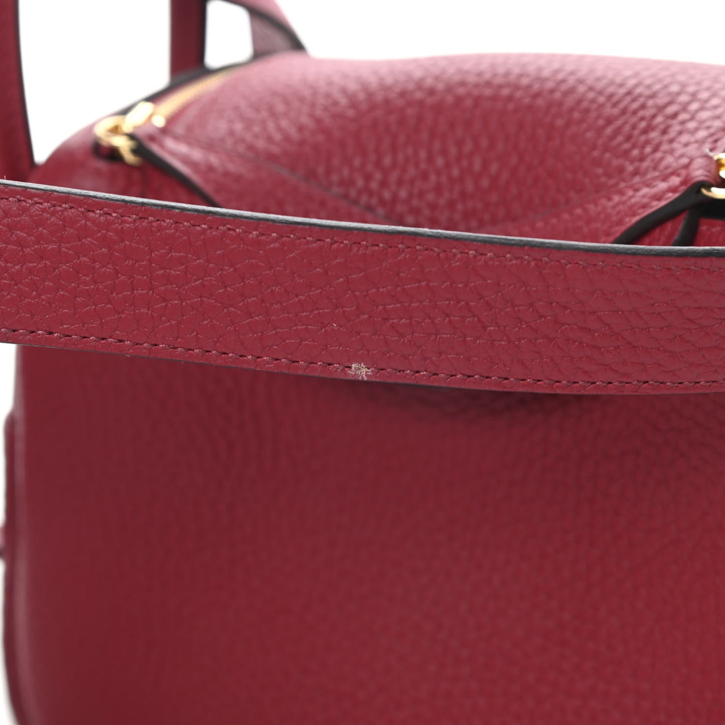 Taurillon Clemence Mini Lindy 20 Rouge Grenat