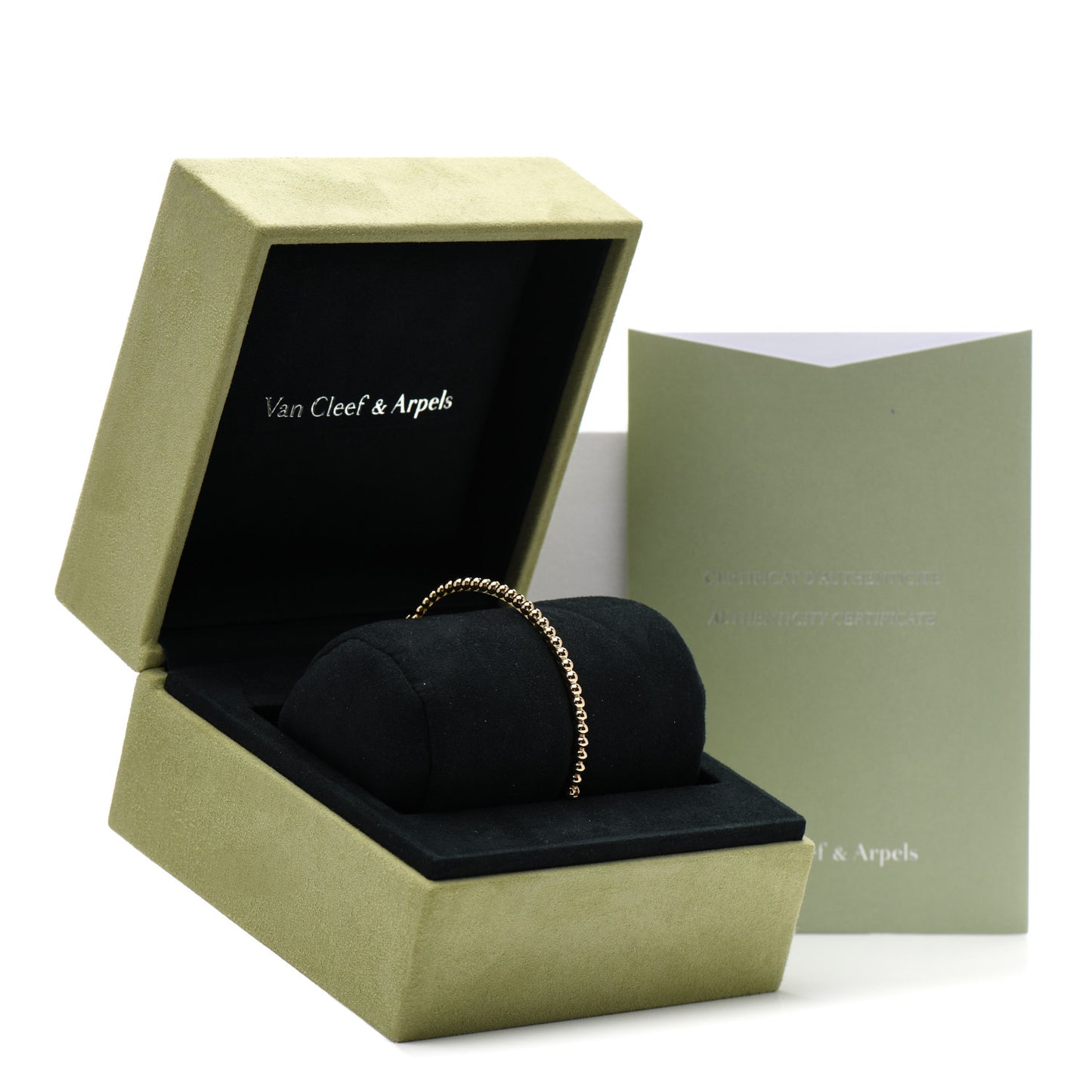 18K Yellow Gold Perlee Pearls of Gold Bracelet L