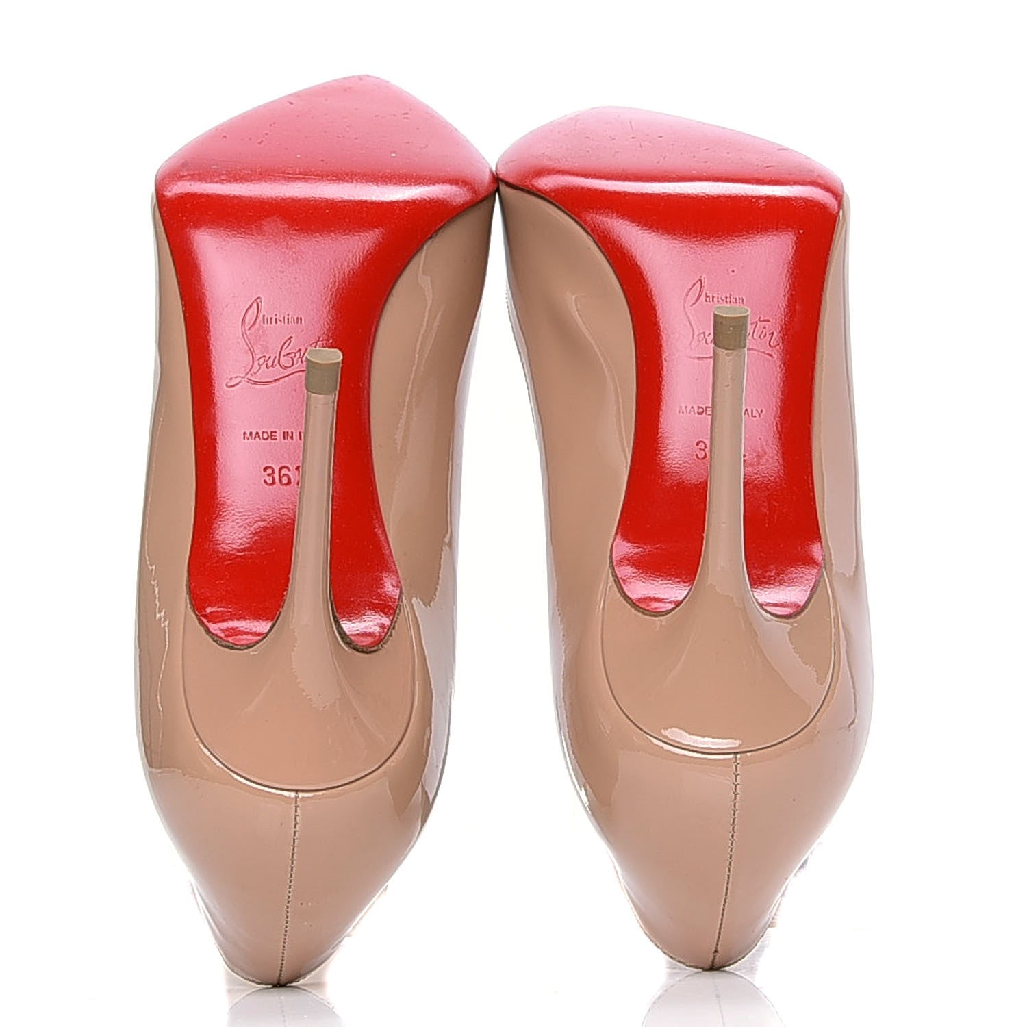 Christian Louboutin Patent Kate 85 Pumps 36.5 Nude 4 of 5