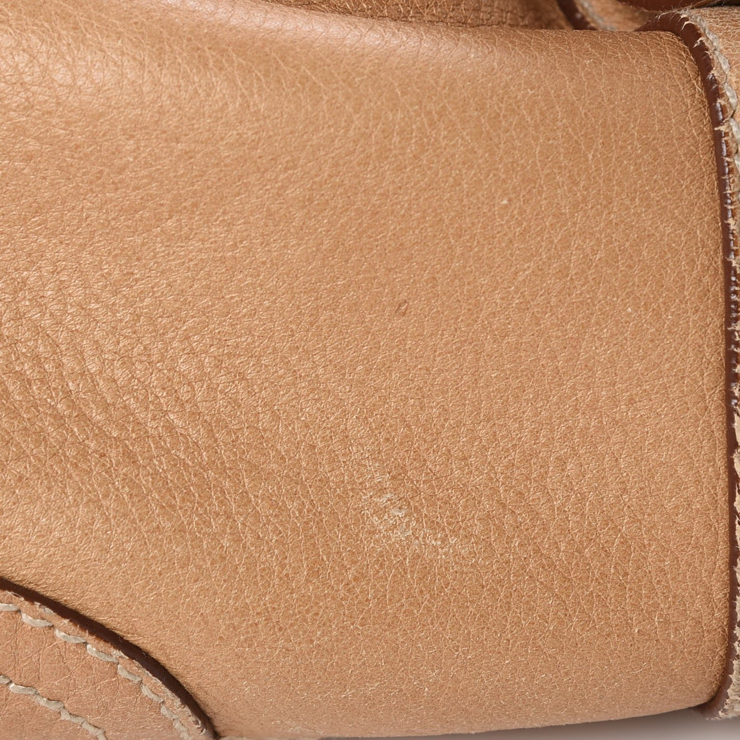 Cervo Deerskin Shopping Satchel Naturale