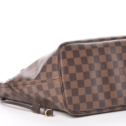 Louis Vuitton Damier Ebene Neo Neverfull MM Rose Ballerine 8 of 13
