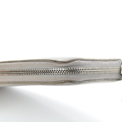 Chanel Metallic Calfskin Large Zip Around Wallet Silver 13 of 18