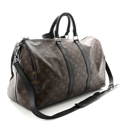 Louis Vuitton Monogram Macassar Keepall Bandouliere 45 2 of 9