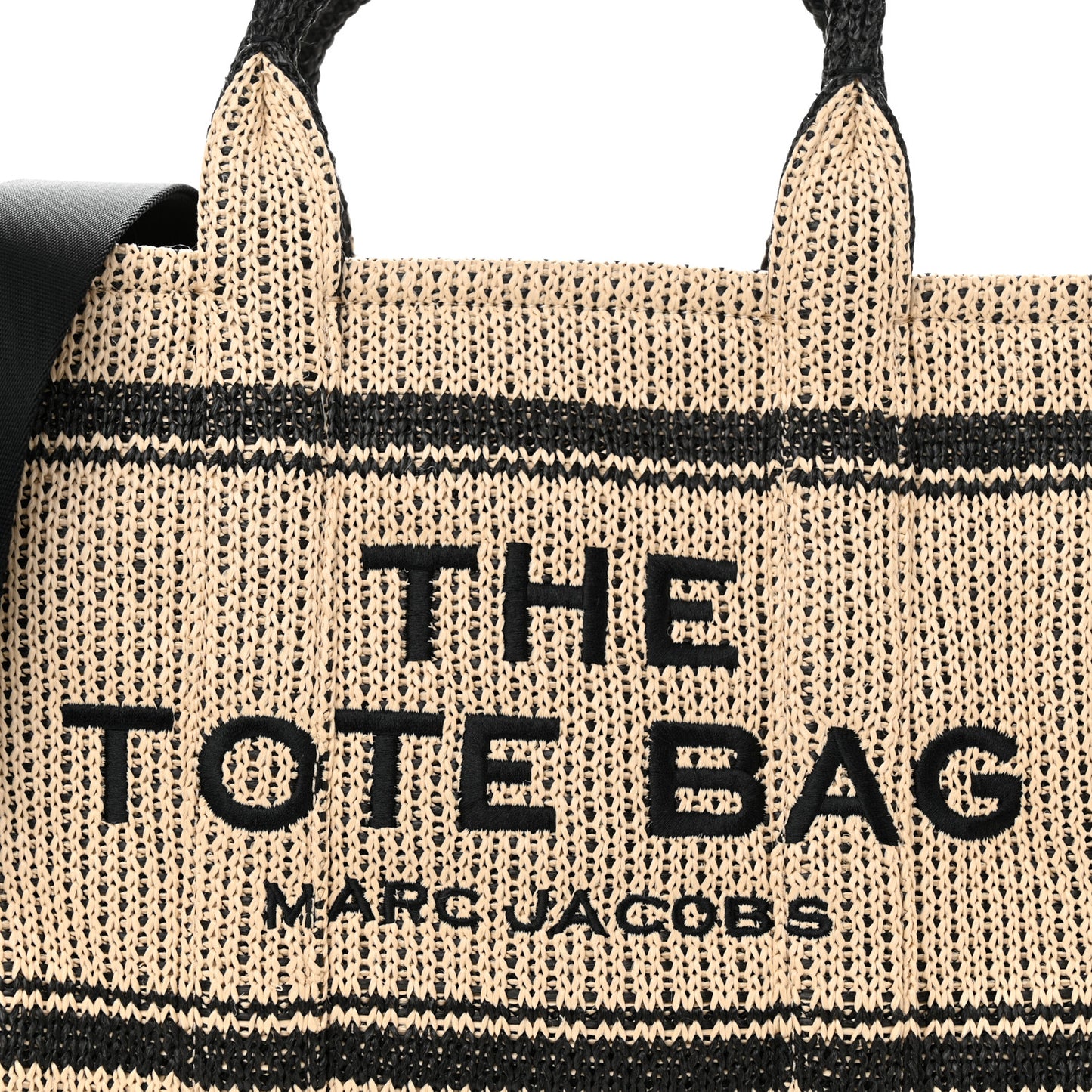 Straw Jacquard Medium The Traveler Tote Bag Natural