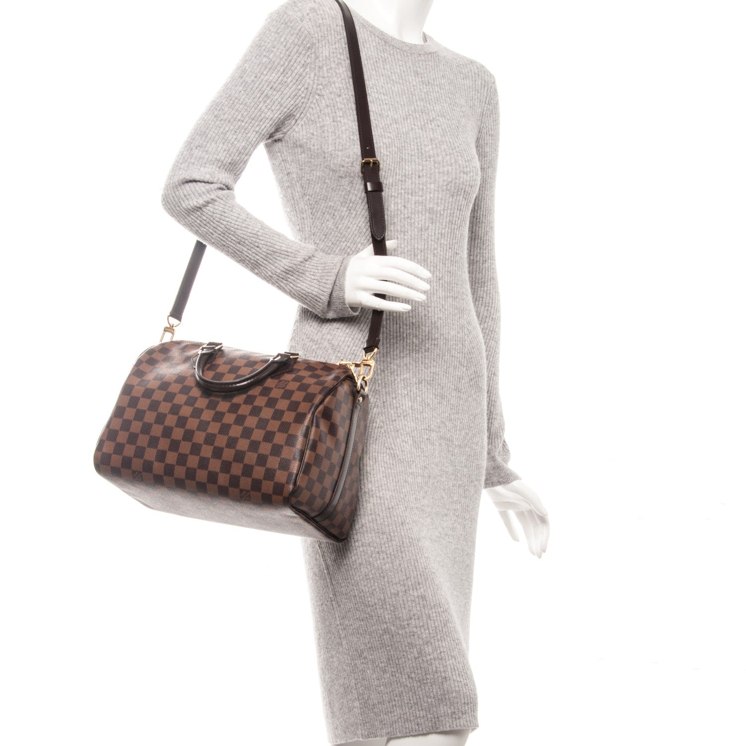 Louis Vuitton Damier Ebene Speedy Bandouliere 30 2 of 7