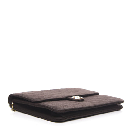 Chanel Jersey Quilted Medium Single Flap Brown 4 of 12