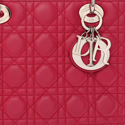 Christian Dior Lambskin Cannage Medium Lady Dior Pink 8 of 12