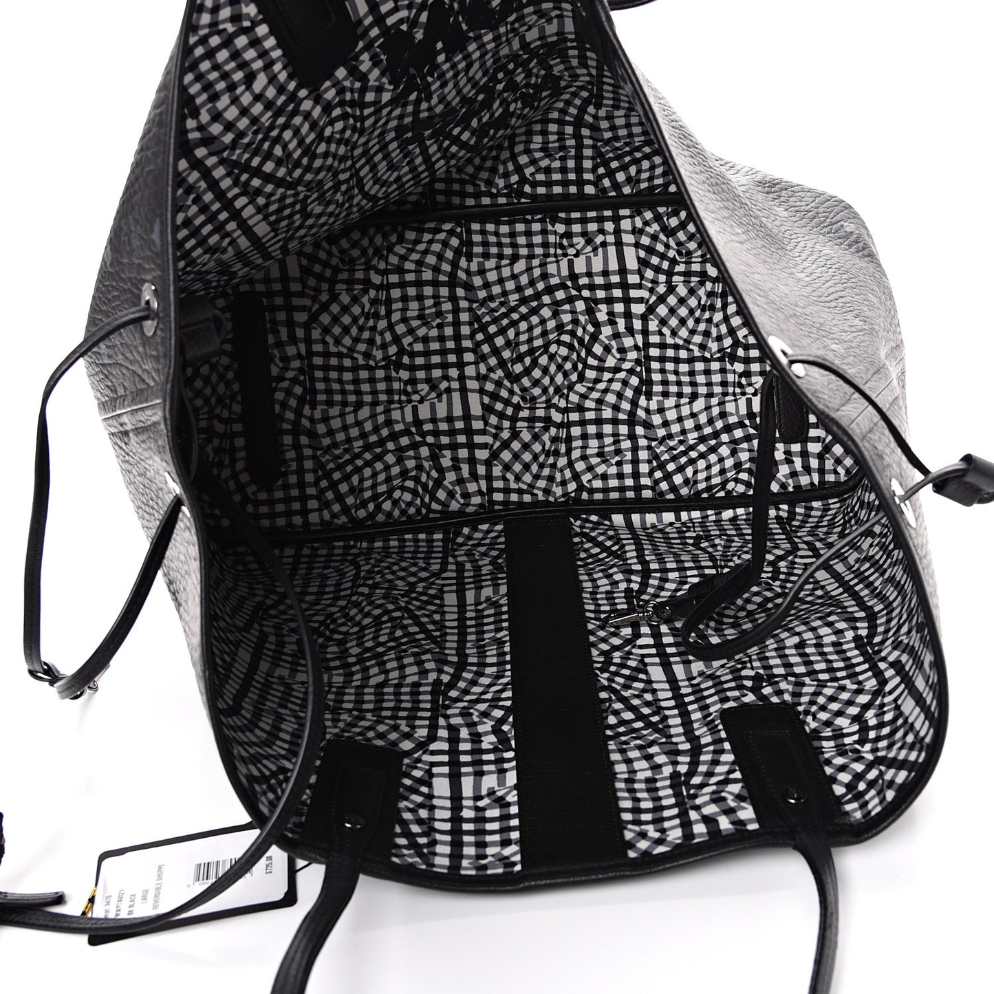 Visetos Large Liz Reversible Shopper Tote Black