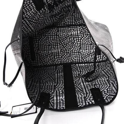 MCM Visetos Large Liz Reversible Shopper Tote Black 8 of 14