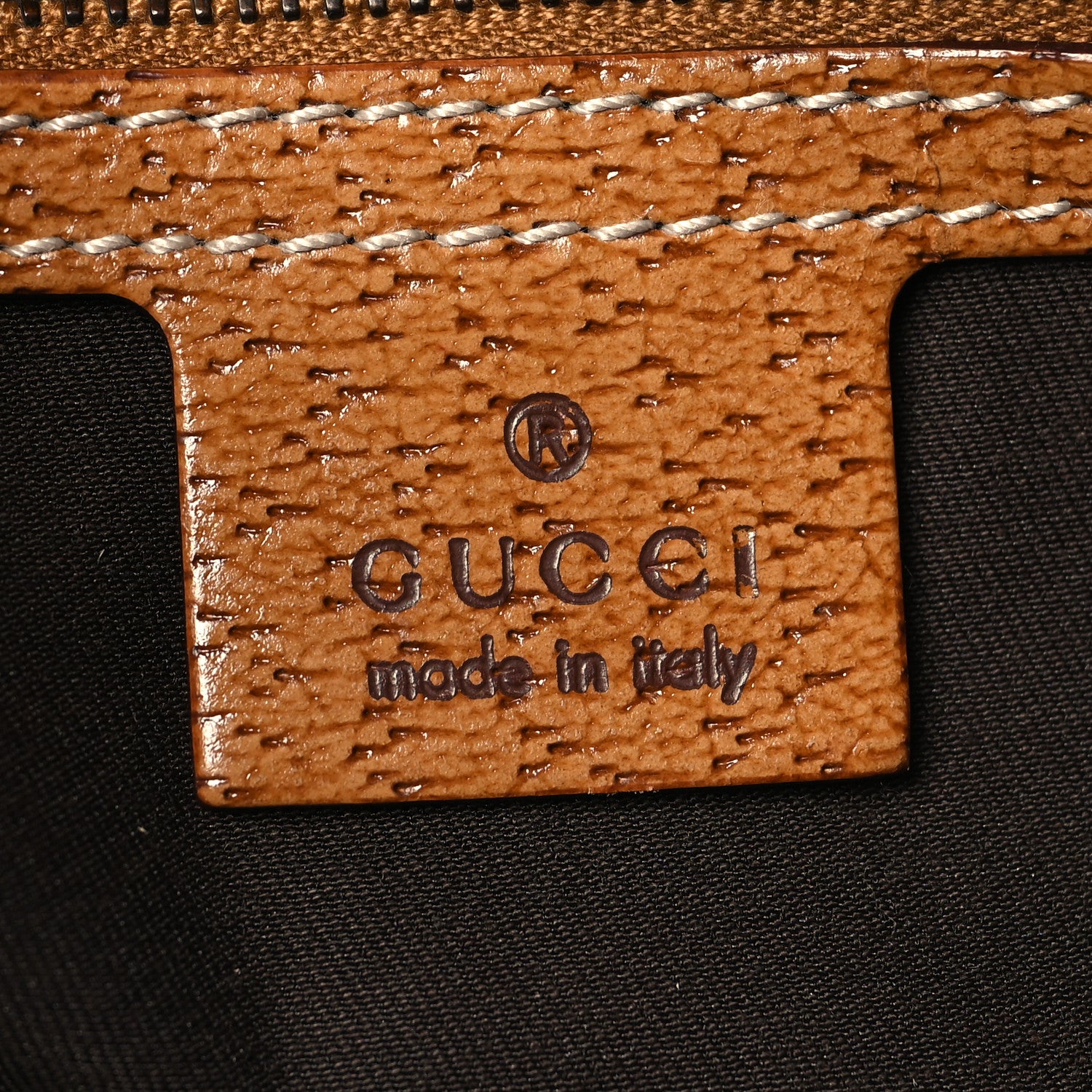 Gucci Monogram Calfskin Large Bardot Shoulder Bag Brown 6 of 13